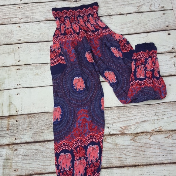 Pants - Elephant Harem Pants with Pockets